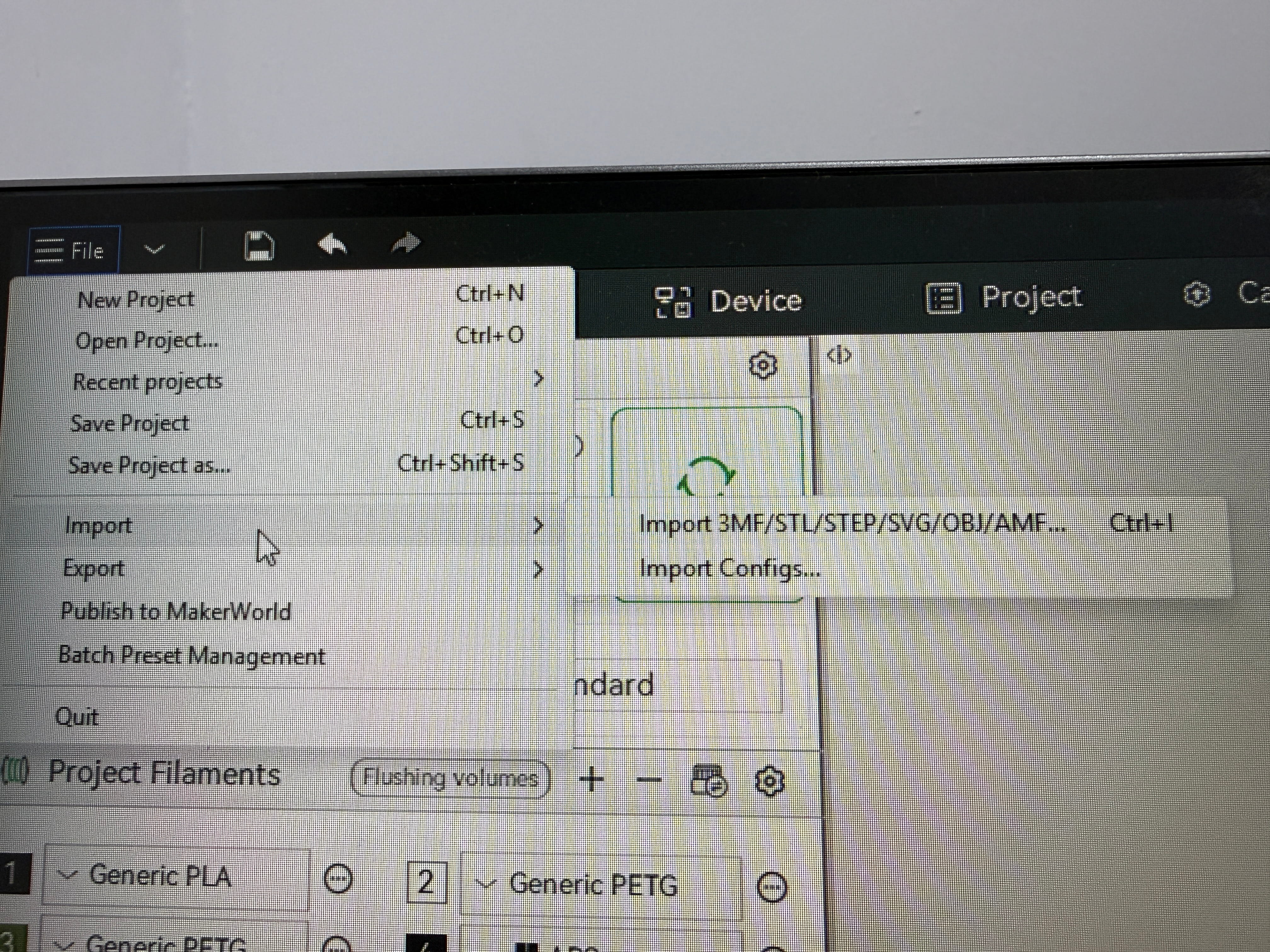 Import model in Bambu Studio