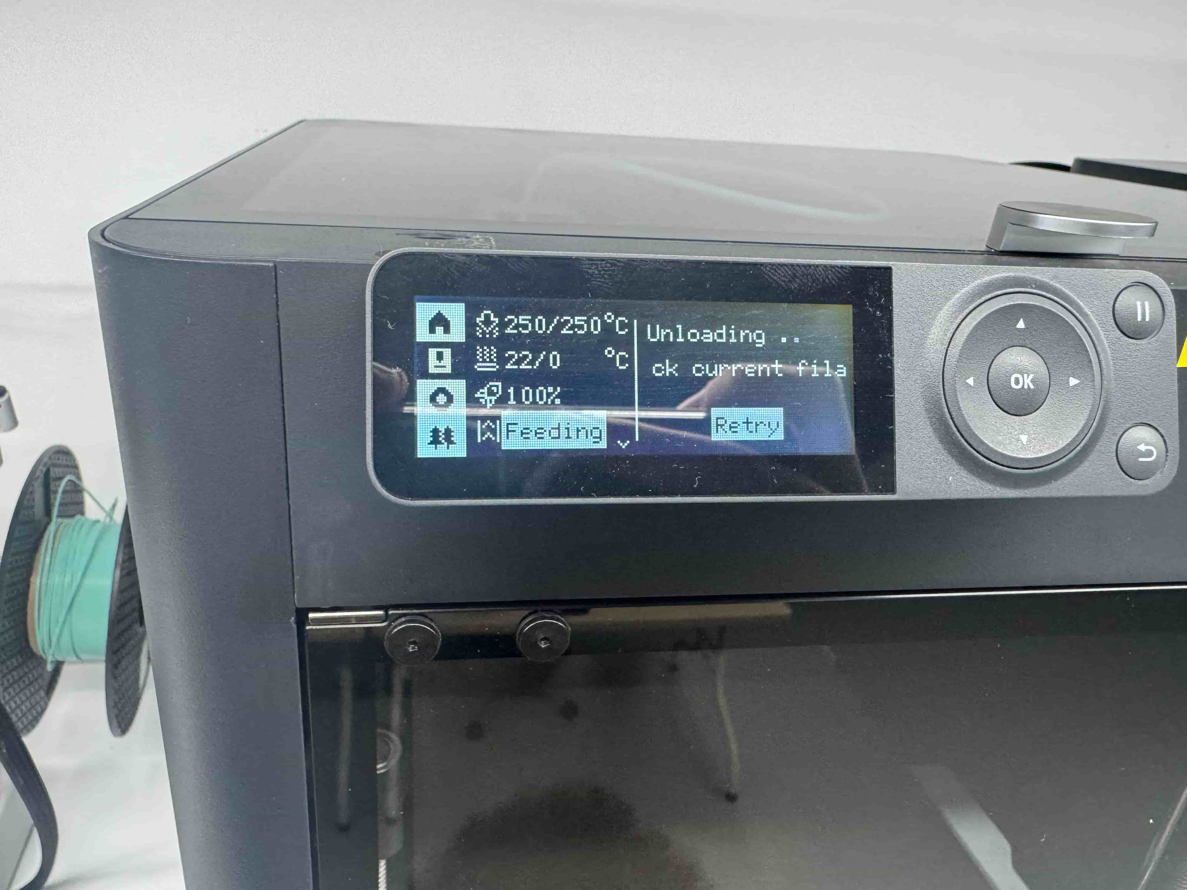 P1S deploying filament message