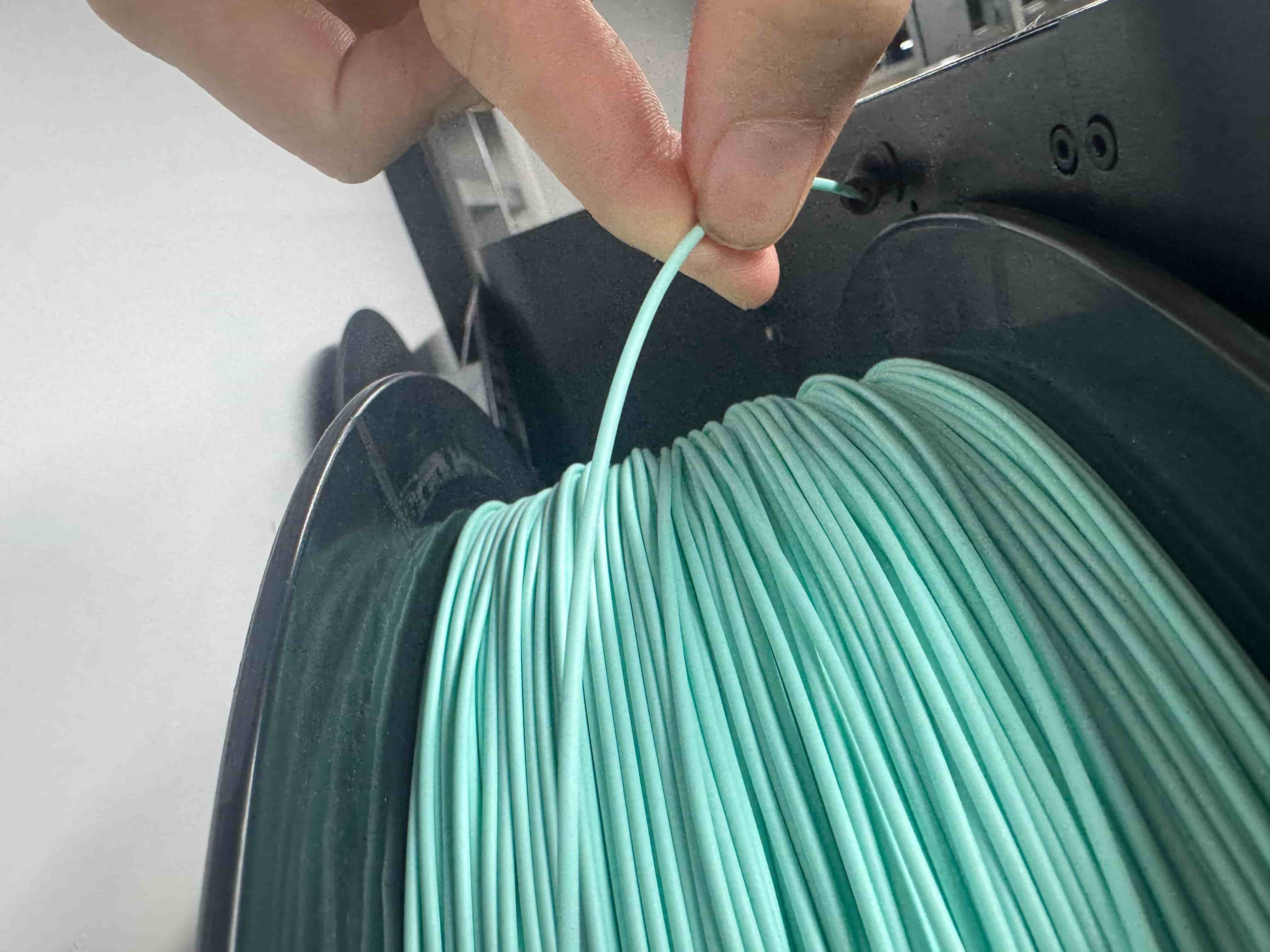 Feeding filament into P1S from the back