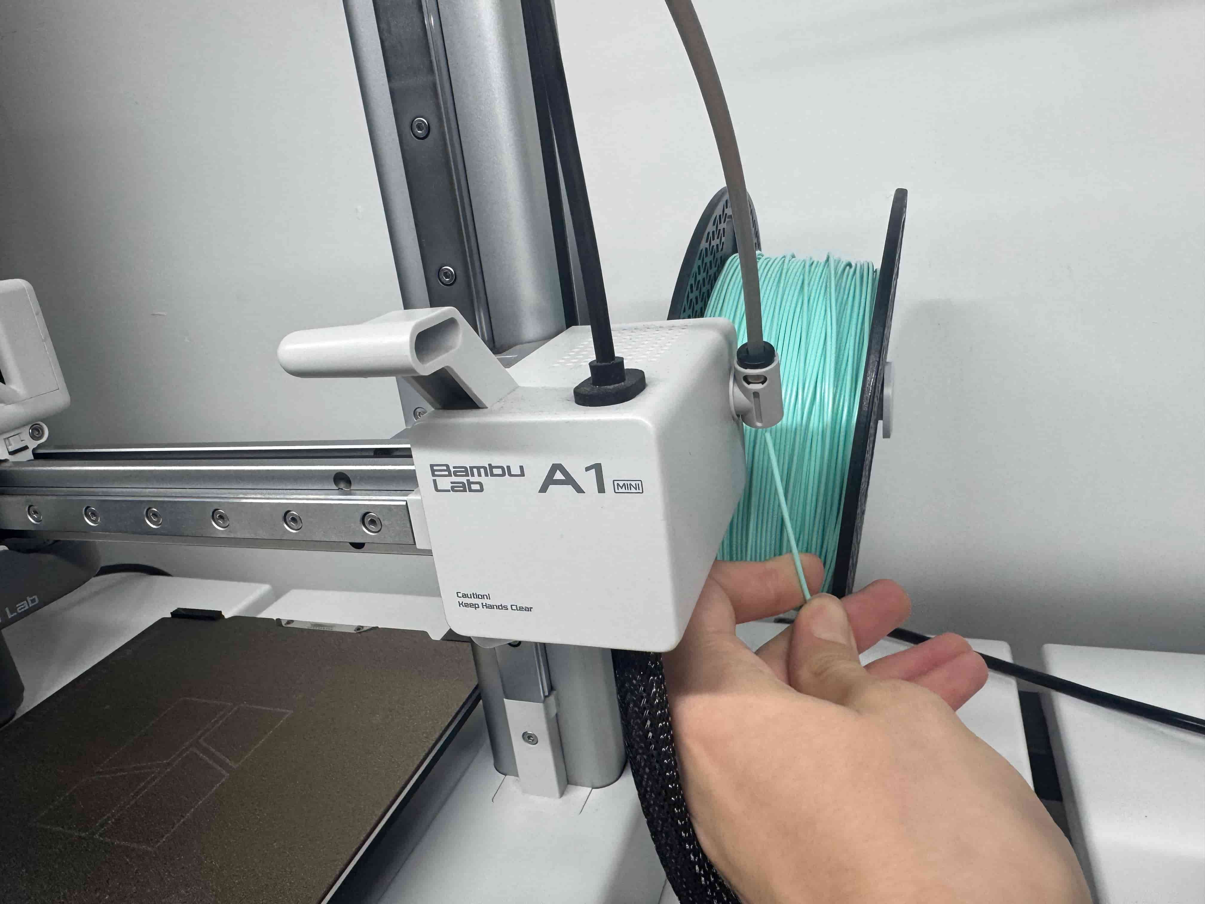 Feeding filament on A1 Mini